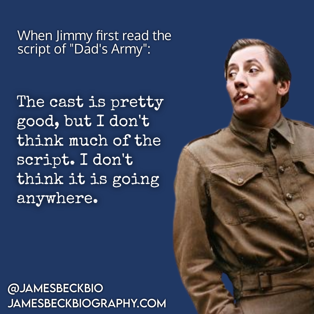 Quote James Beck: 'The cast is pretty good, but I don't think much of the script. I don't think it's going anywhere.'
